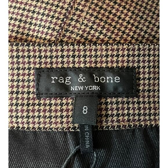 Rag & Bone Skirt Itty Bitty Plaid brown miniskirt size 8 - Picture 6 of 8